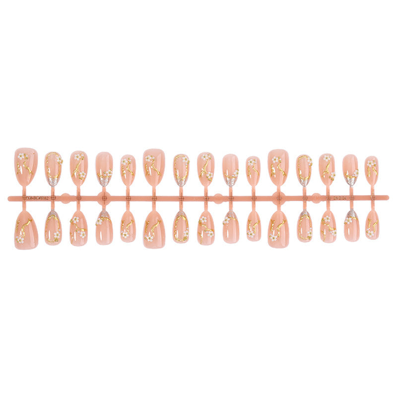Creative nail art set with delicate flower decoration and glitter elements Kalsten