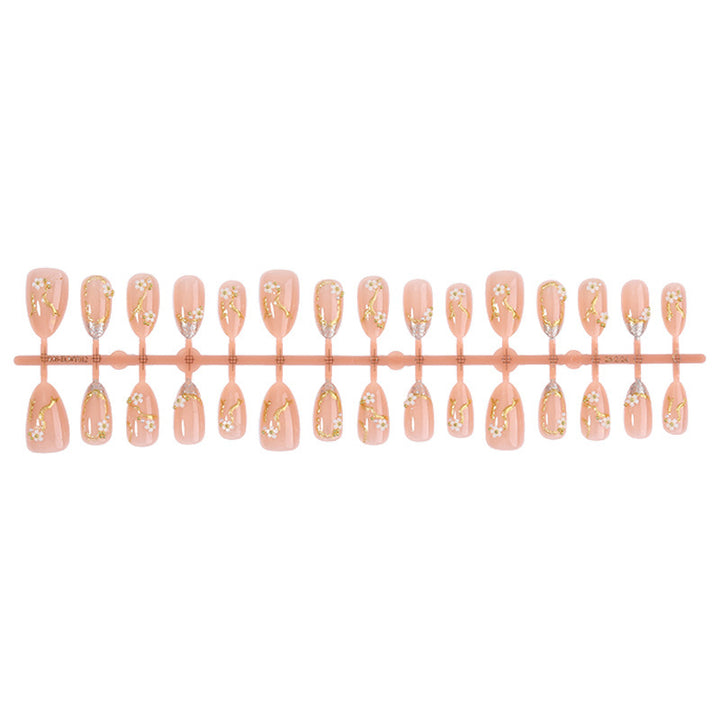 Creative nail art set with delicate flower decoration and glitter elements Kalsten
