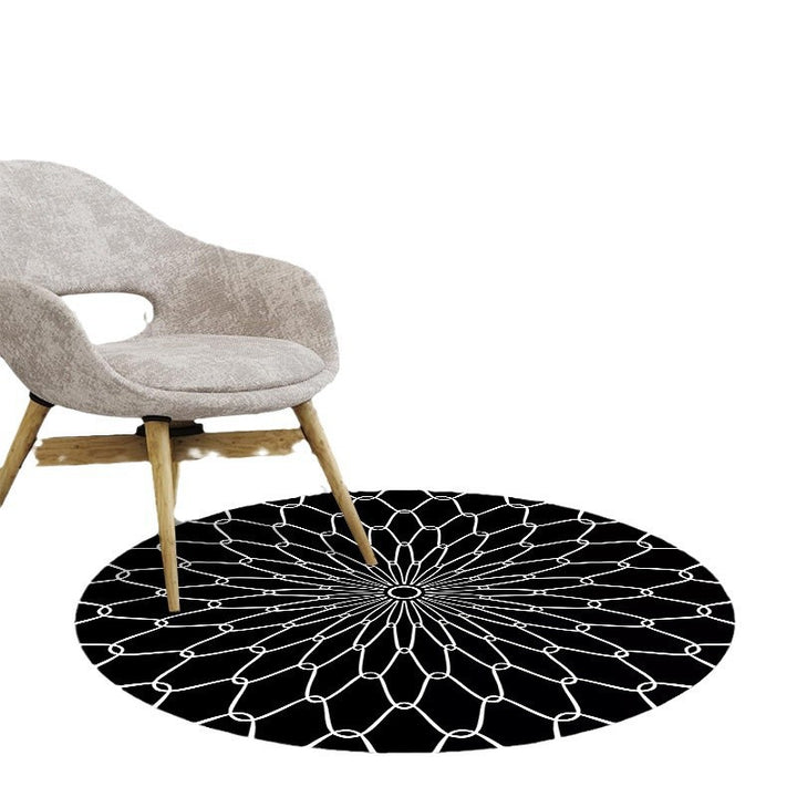 Floral Patterned Round Area Rug Kalsten