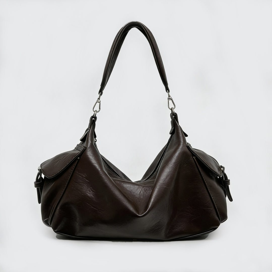 Luxurious Slouchy Leather Shoulder Bag