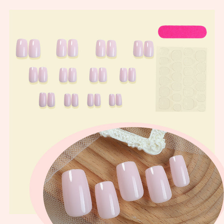 Artificial nail set with delicate and transparent finish Kalsten