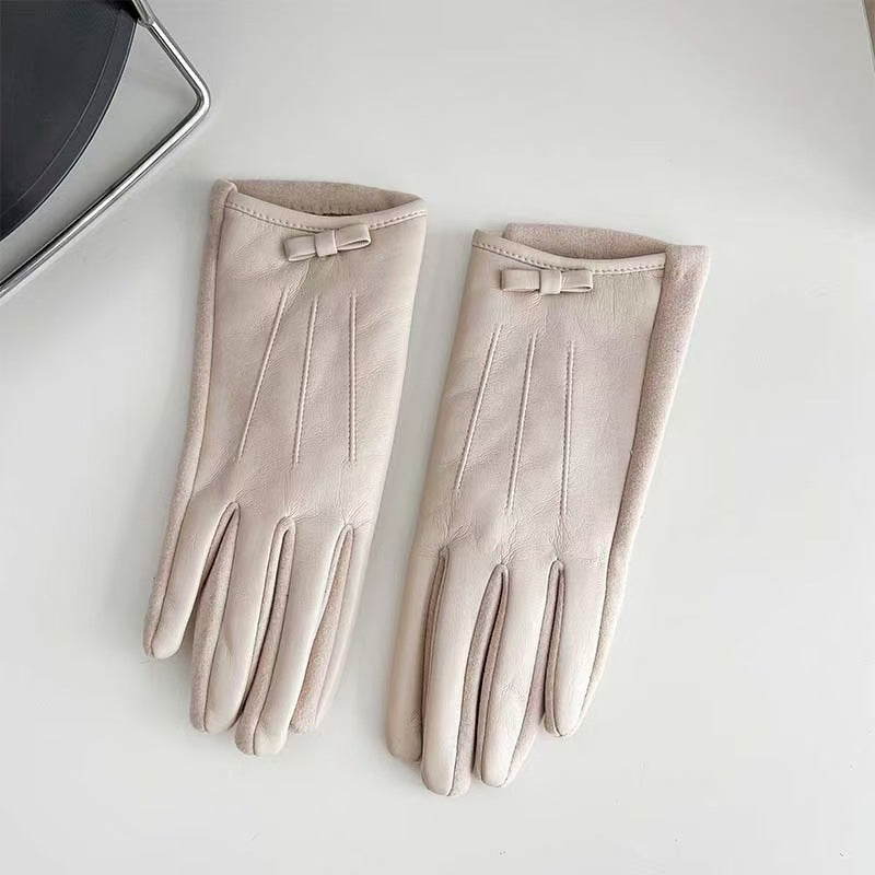 Elegant Leather Touchscreen Gloves Kalsten