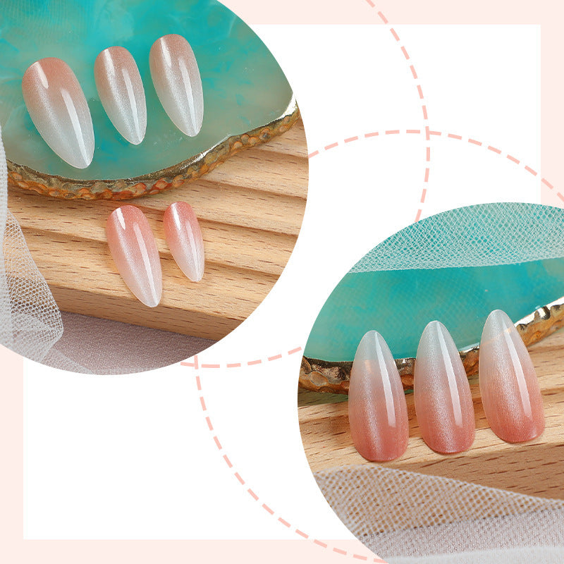 Acrylic nail set with elegant French design Kalsten