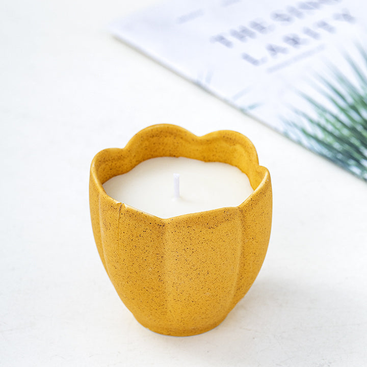 Decorative Organic Ceramic Candle Holder Kalsten