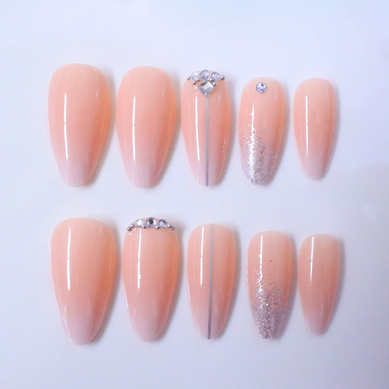 Glamorous Rhinestone-Embellished Nail Art Extensions Kalsten