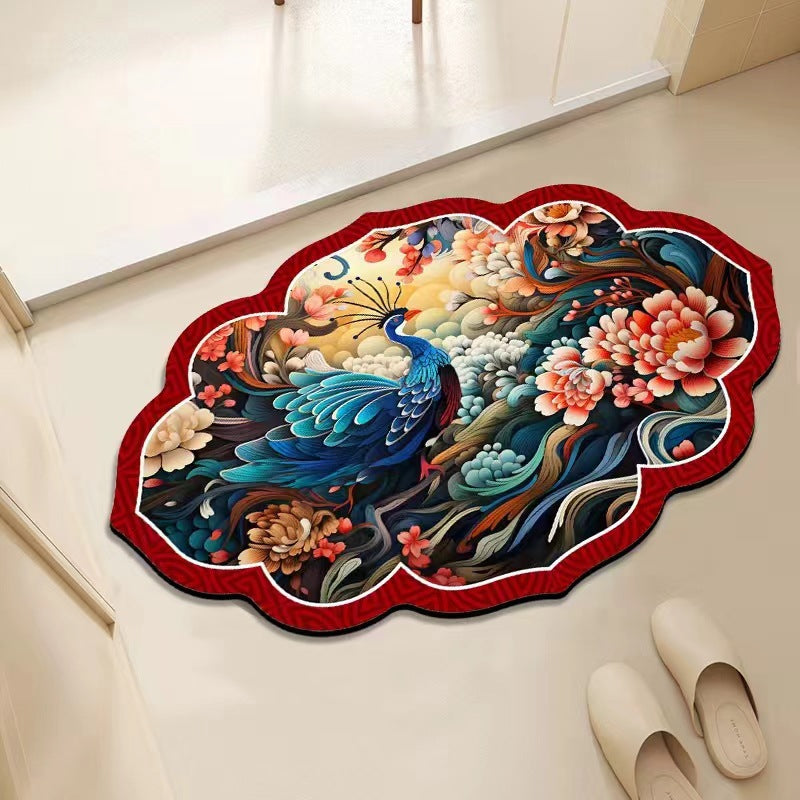 Floral Decorative Area Mat Kalsten