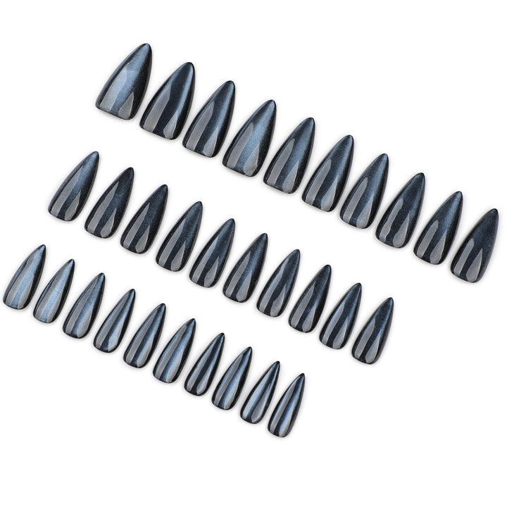 Artificial nail extensions with elegant ombre effects Kalsten