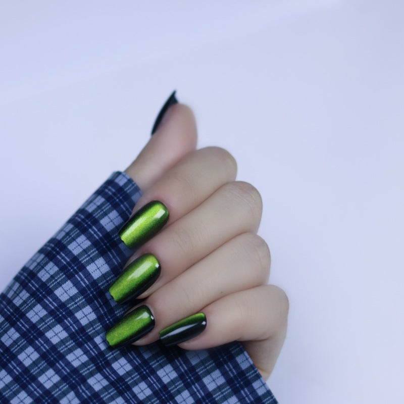 Artificial nails with shimmering metallic effect Kalsten