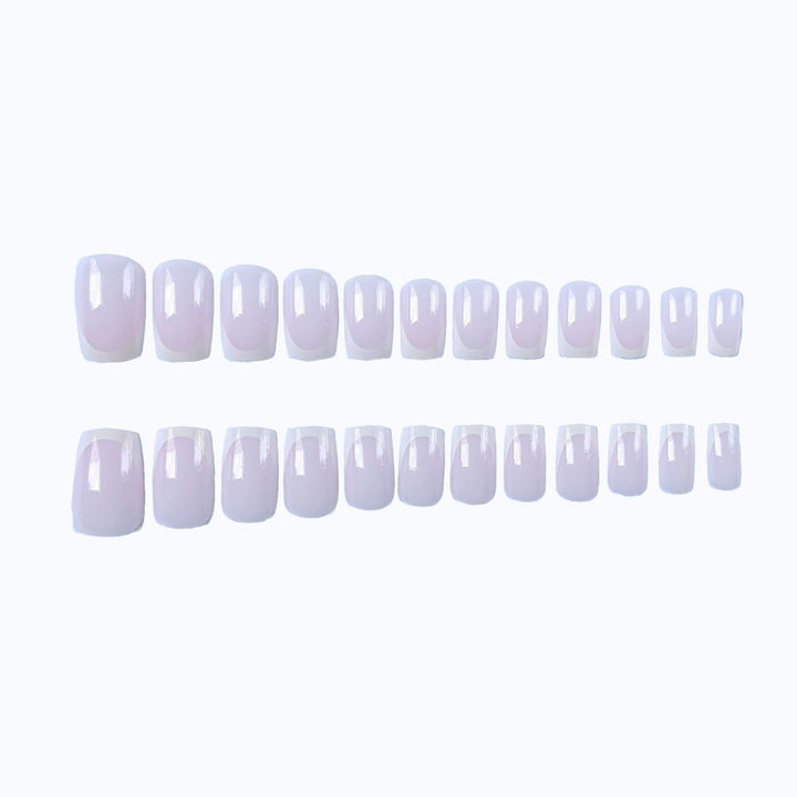 Elegant French Tip Nail Art Set  1790958182