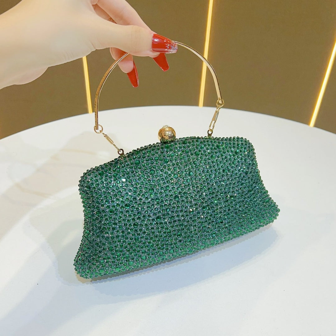 Rhinestone-Studded Evening Clutch