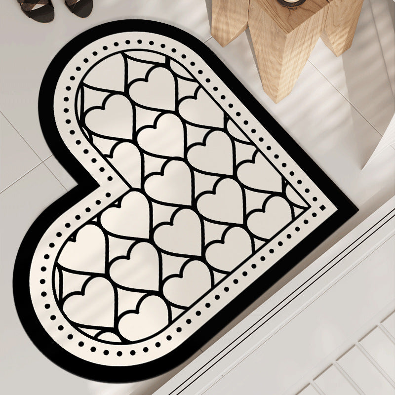Heart-Shaped Decorative Mat