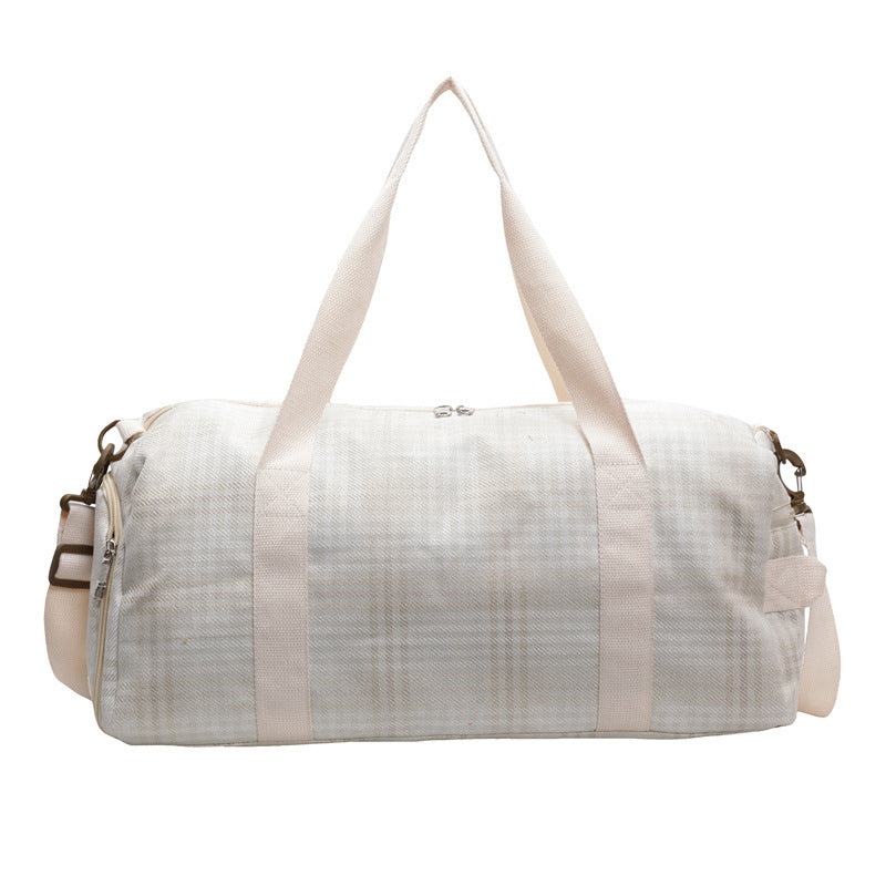 Versatile Checked Travel Duffle Bag Kalsten