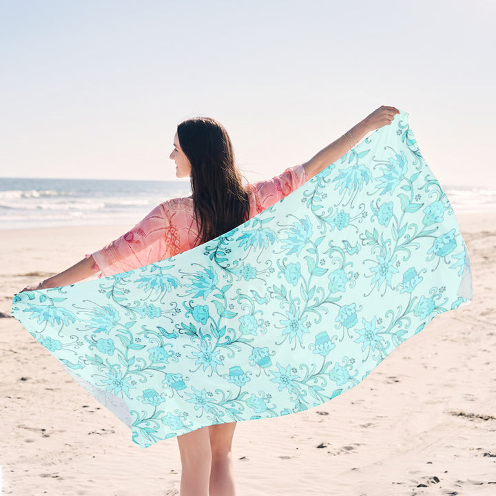 light beach towel with creative jellyfish design Kalsten