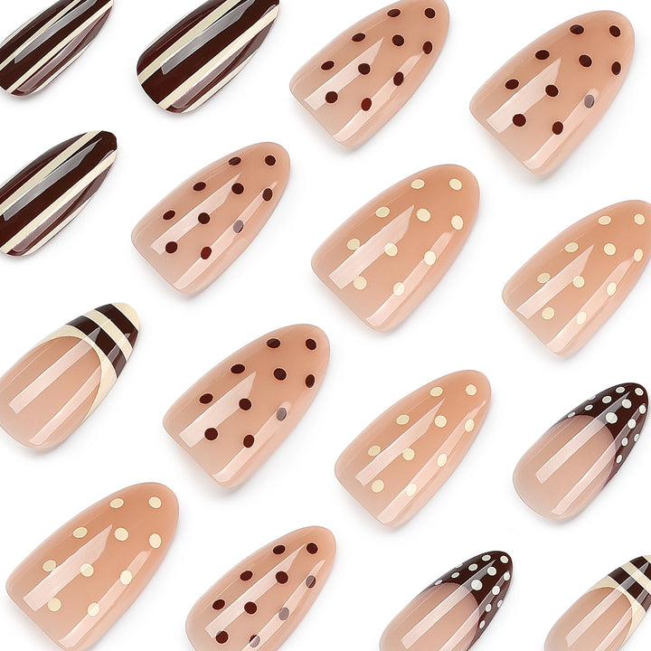 Artful nail art with geometric designs Kalsten