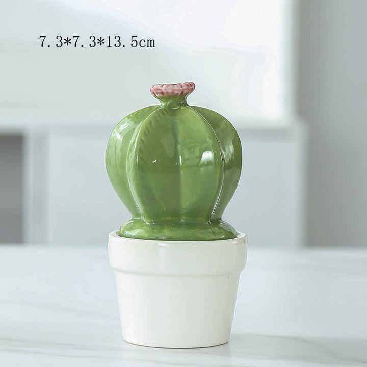Decorative Ceramic Cactus Planter Kalsten