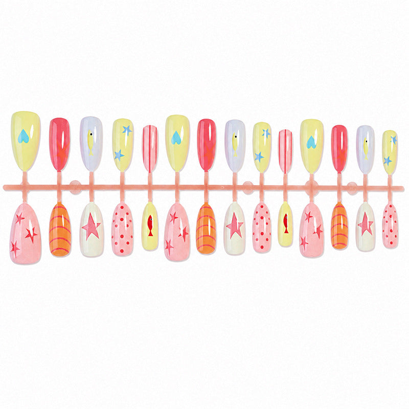 Creative Cartoon-Themed Press-On Nail Collection kalsten