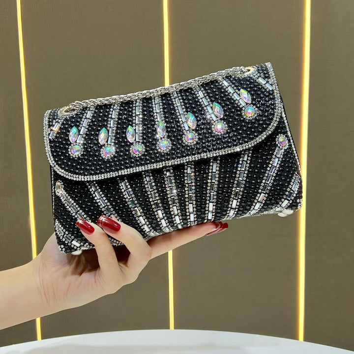 Pearl and Crystal Evening Clutch