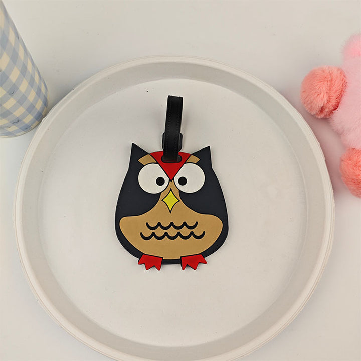 Unisex suitcase tag in owl design Kalsten