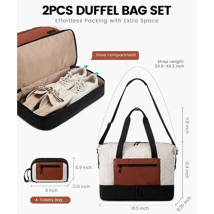 Multifunctional Travel Bag with Insulating Inner Compartment Kalsten
