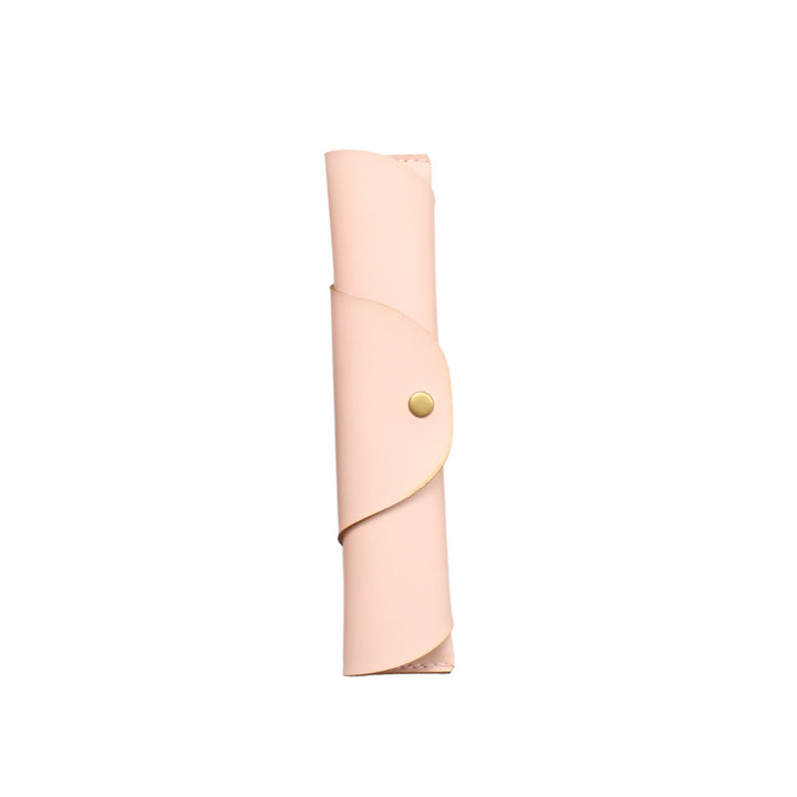 Premium Leather Roll-Up Pencil Case