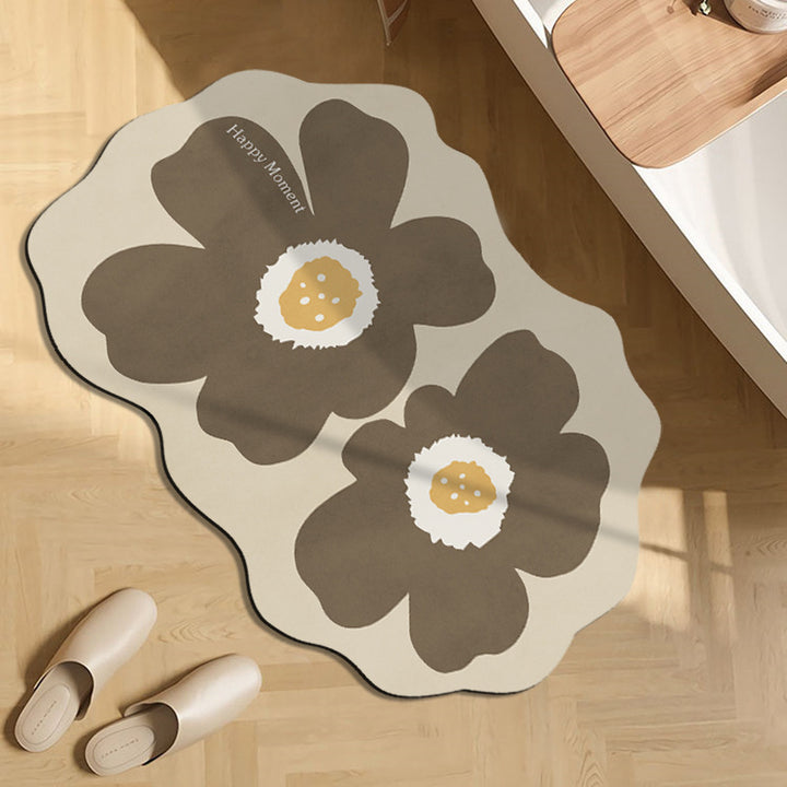 Fun Floral Themed Indoor Mat
