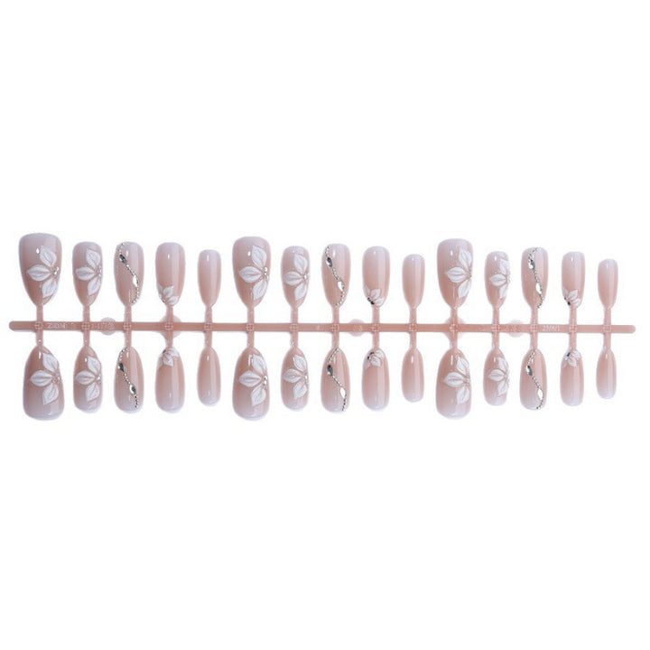 Elegant artificial nails with floral decorations Kalsten