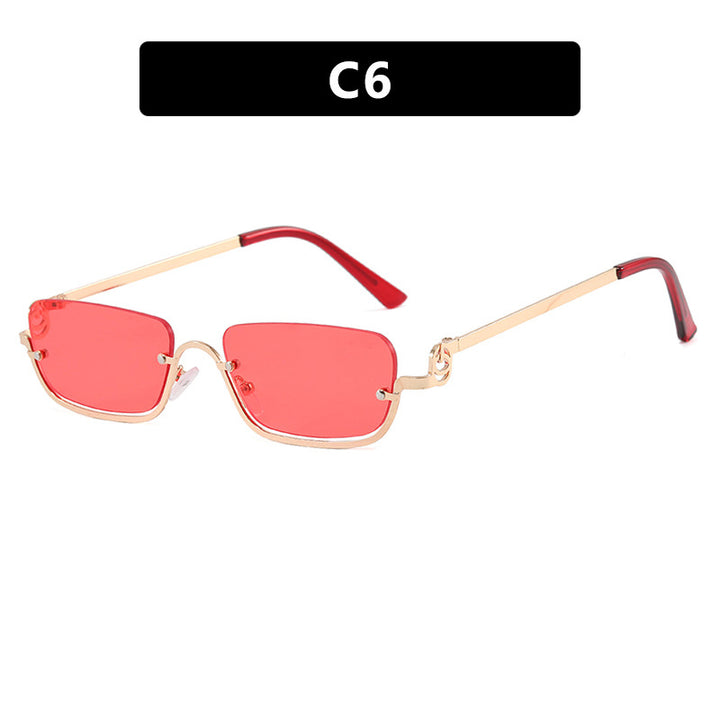 Women Fashionable Square Sunglasses with Elegant Metal Frame Kalsten