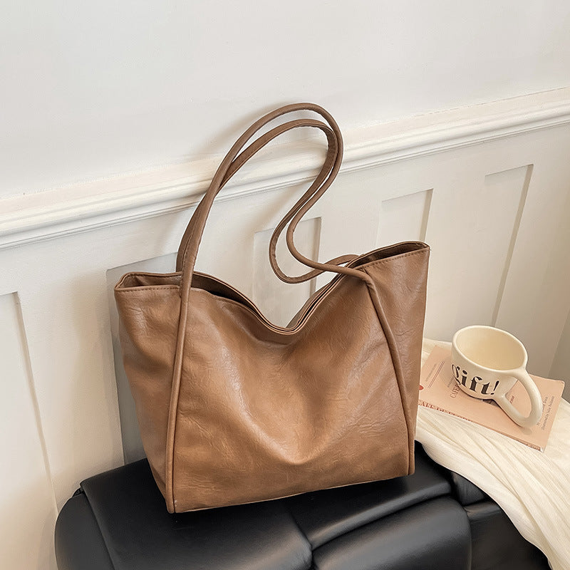 Stylish Vegan Leather Tote Bag