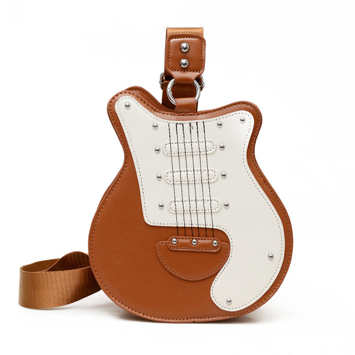 Guitar-Shaped Crossbody Bag