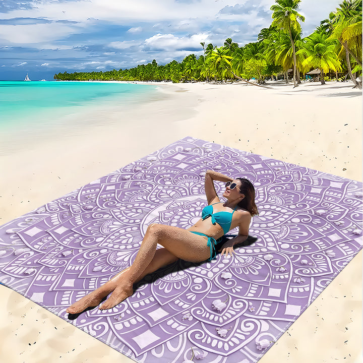 Mandala Design Beach Mat Kalsten
