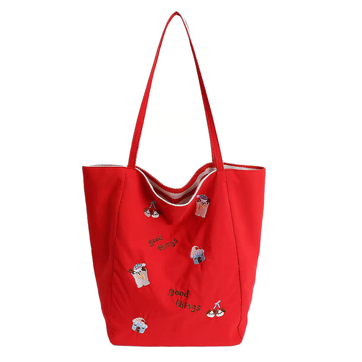 Embroidered Casual Tote Kalsten