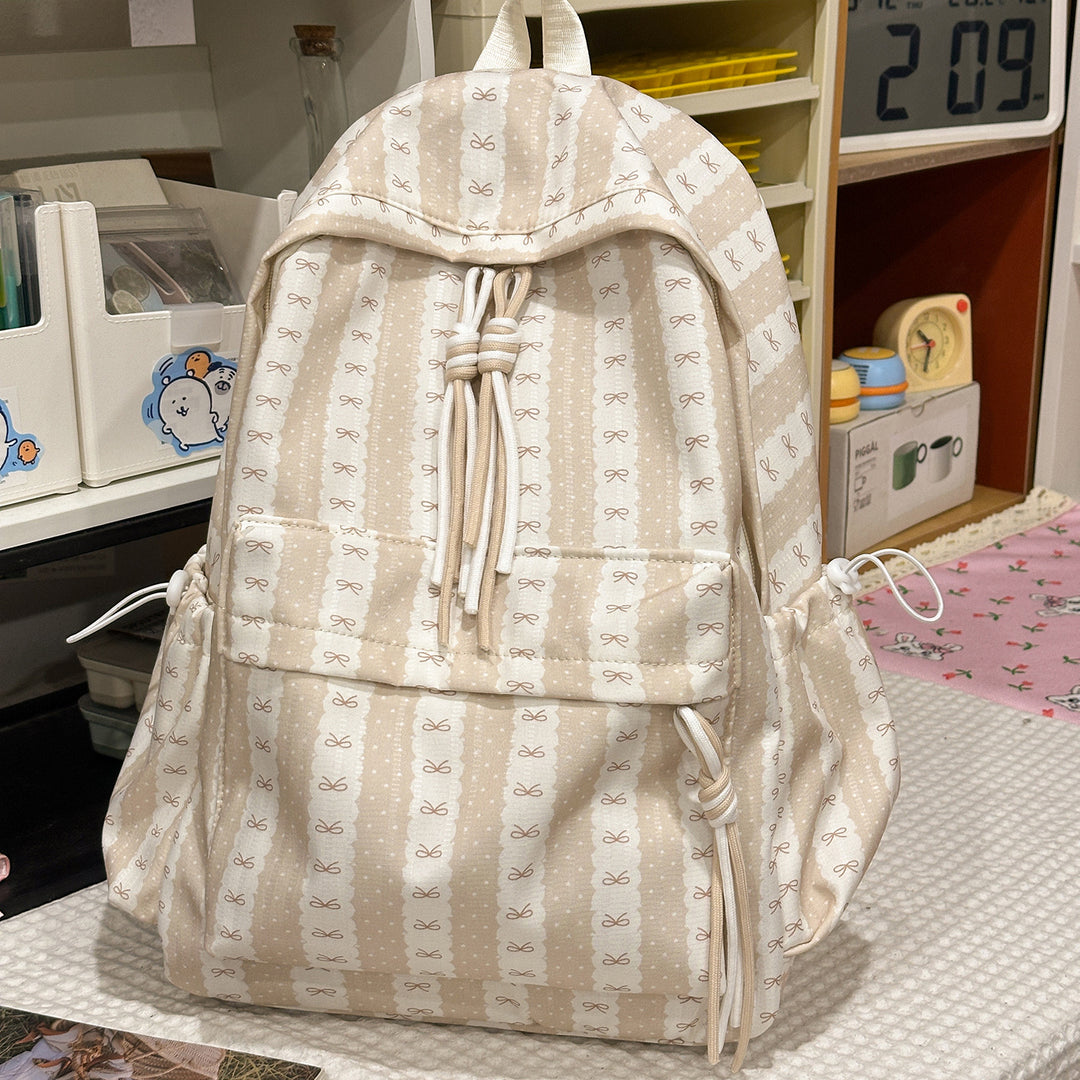 Cute Bow-Embellished Backpack Kalsten