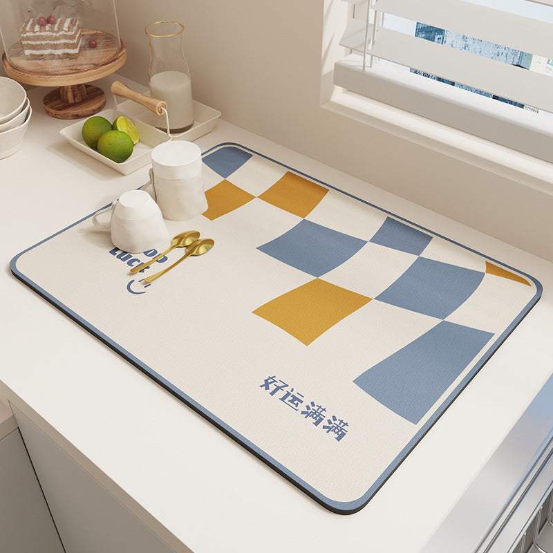 Geometric Patterned Kitchen Mat Kalsten