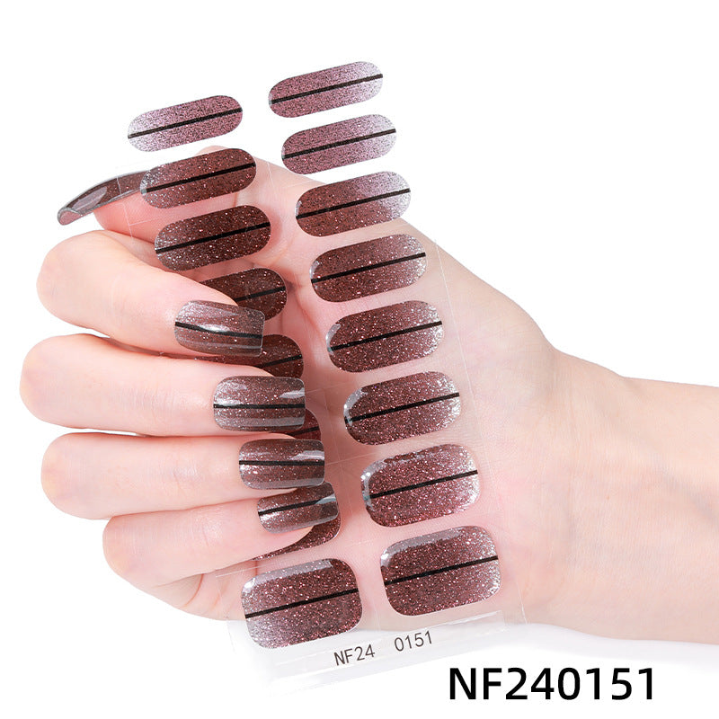 Elegant French Tip Nail Wraps