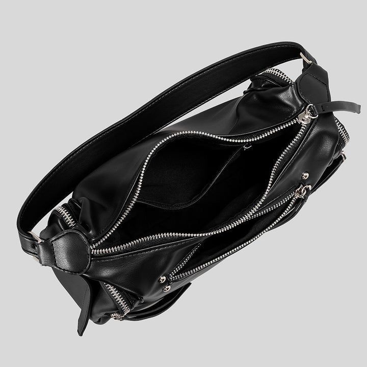 Multi-Pocket Casual Hobo Bag