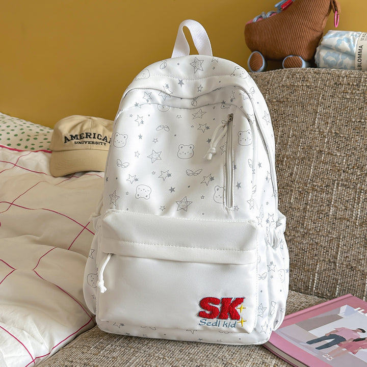 Illustrated Character-Themed Backpack Kalsten