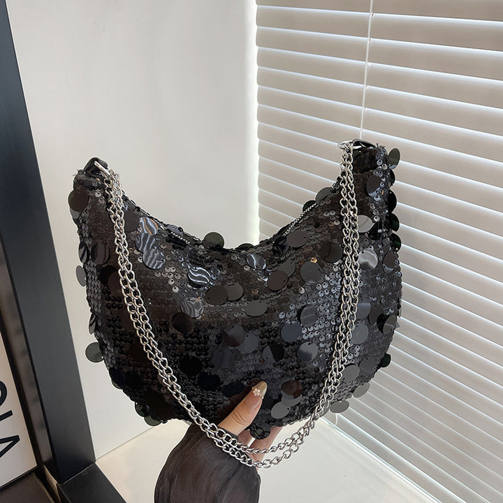 Sequin-Embellished Evening Handbag