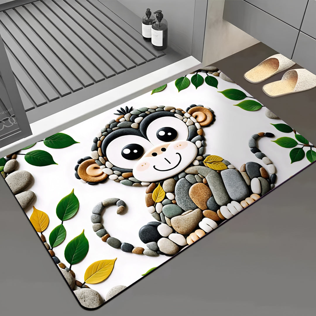 Dragonfly-Themed Bath Mat Kalsten