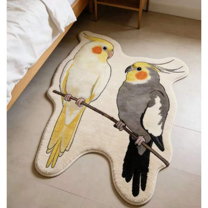 Cute Cat-Themed Plush Area Rug