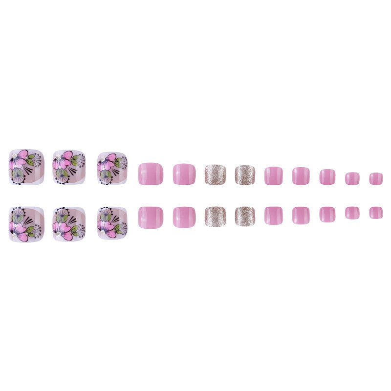 Artistic Floral Pedicure Set