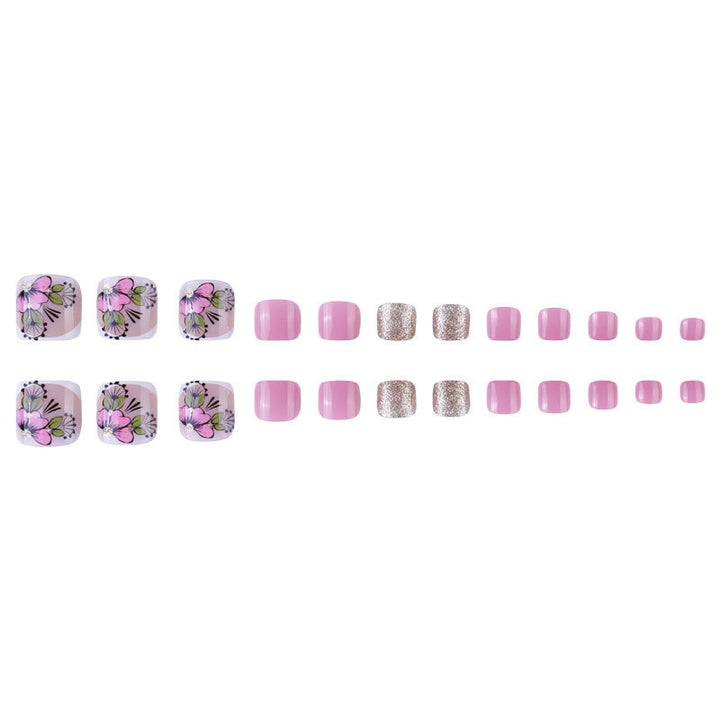 Artistic Floral Pedicure Set