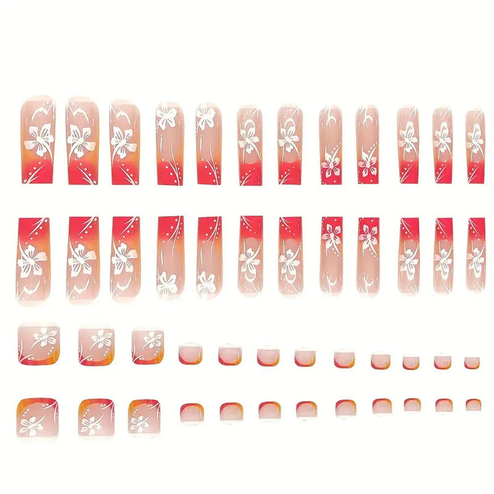 Vibrant Gradient Press-On Nail Art Set Kalsten