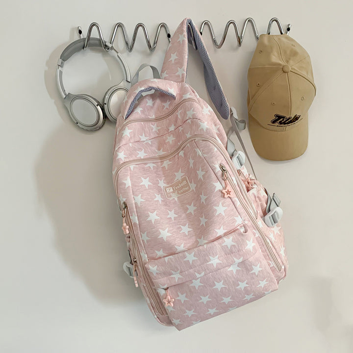 Trendy Star-Print School Backpack Kalsten