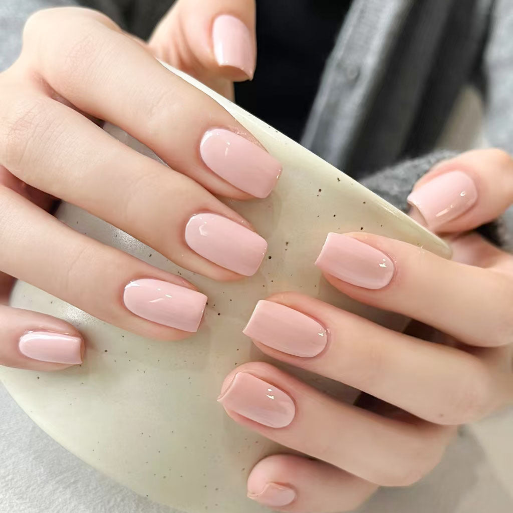 Elegant Coffin-Shaped Press-On Nails