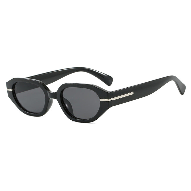 Women's stylish geometric sunglasses with mirrored lenses and unique frame Kalsten