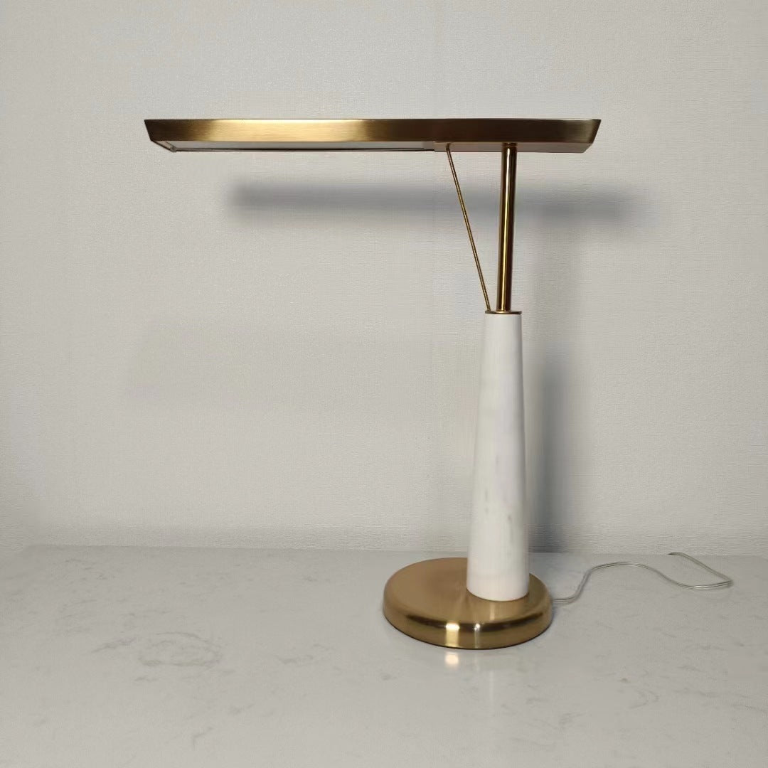 Modern Marble and Brass Table Lamp