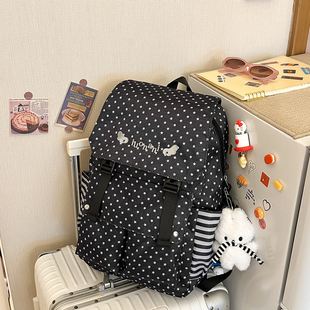 Charming Star-Embellished Casual Backpack Kalsten