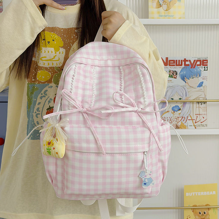 Playful Bunny-Ear Patterned Backpack Kalsten
