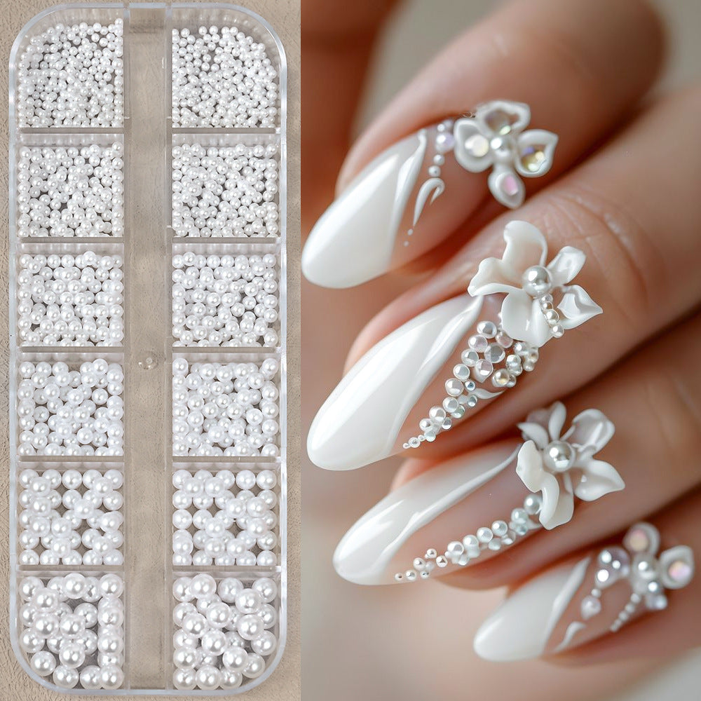 Decorative 3D Nail Art Pearl Decoration Set