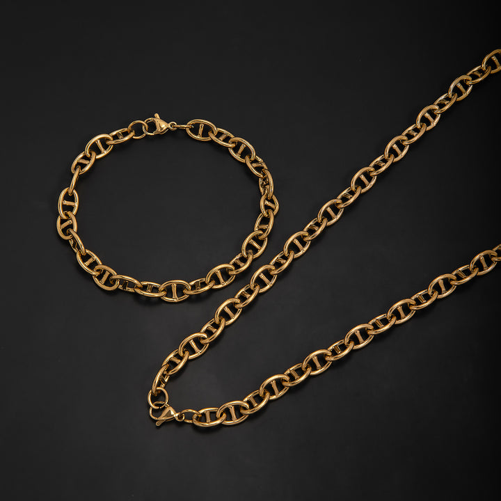 Elegant Interlinked Chain Jewelry Set Kalsten